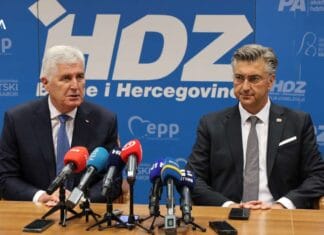 Čović i Plenković za očuvanje stabilnosti BiH