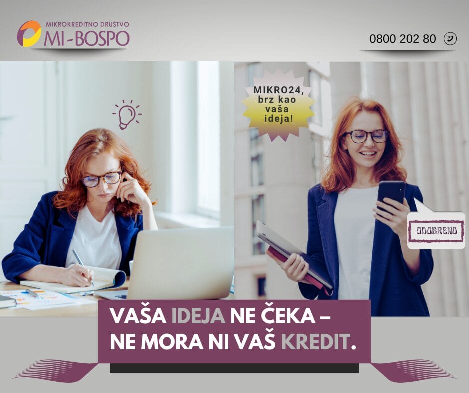 MKD MI-BOSPO Mikro24 V4 MI-BOSPO: Mikro24 kredit - brz kao vaša ideja!