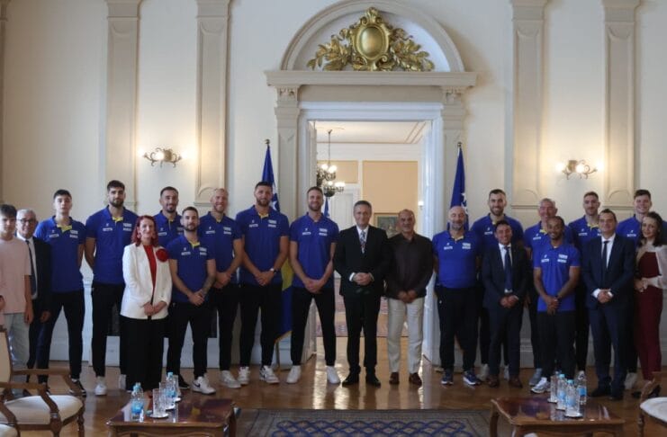Svečani prijem za bh. košarkaše u Predsjedništvu BiH