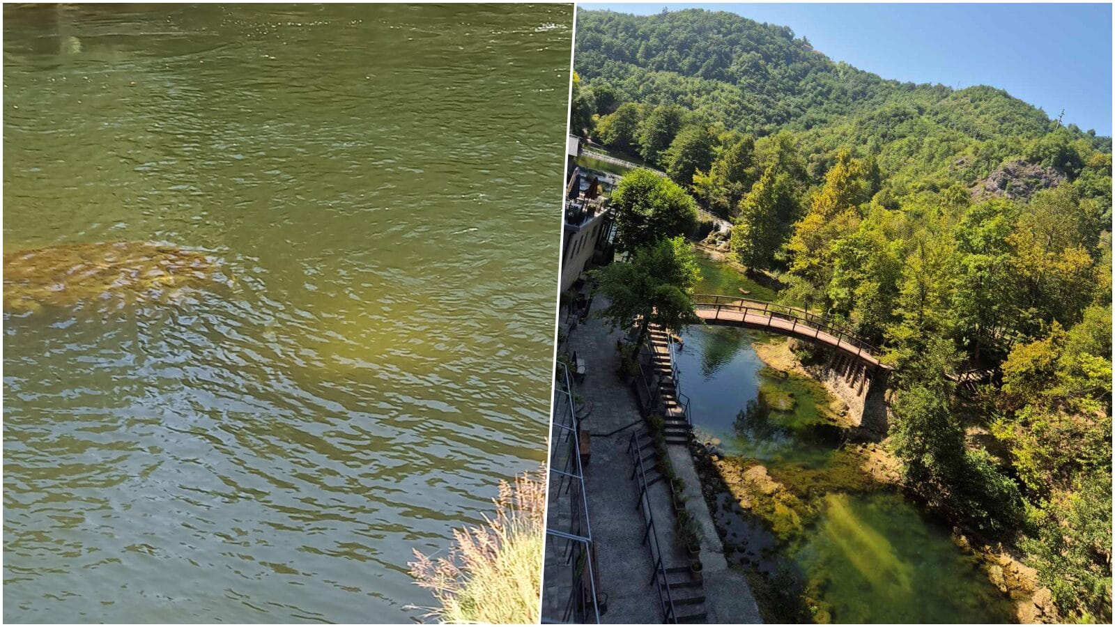 Una, une, rijeka, zagađenje