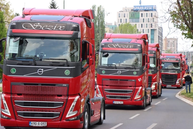 konzorcij, kamioni, protesti konzorcij, kamioni, protesti/ Od sutra prijeti kolaps snabdijevanja: Prevoznici u BiH najavili obustavu rada