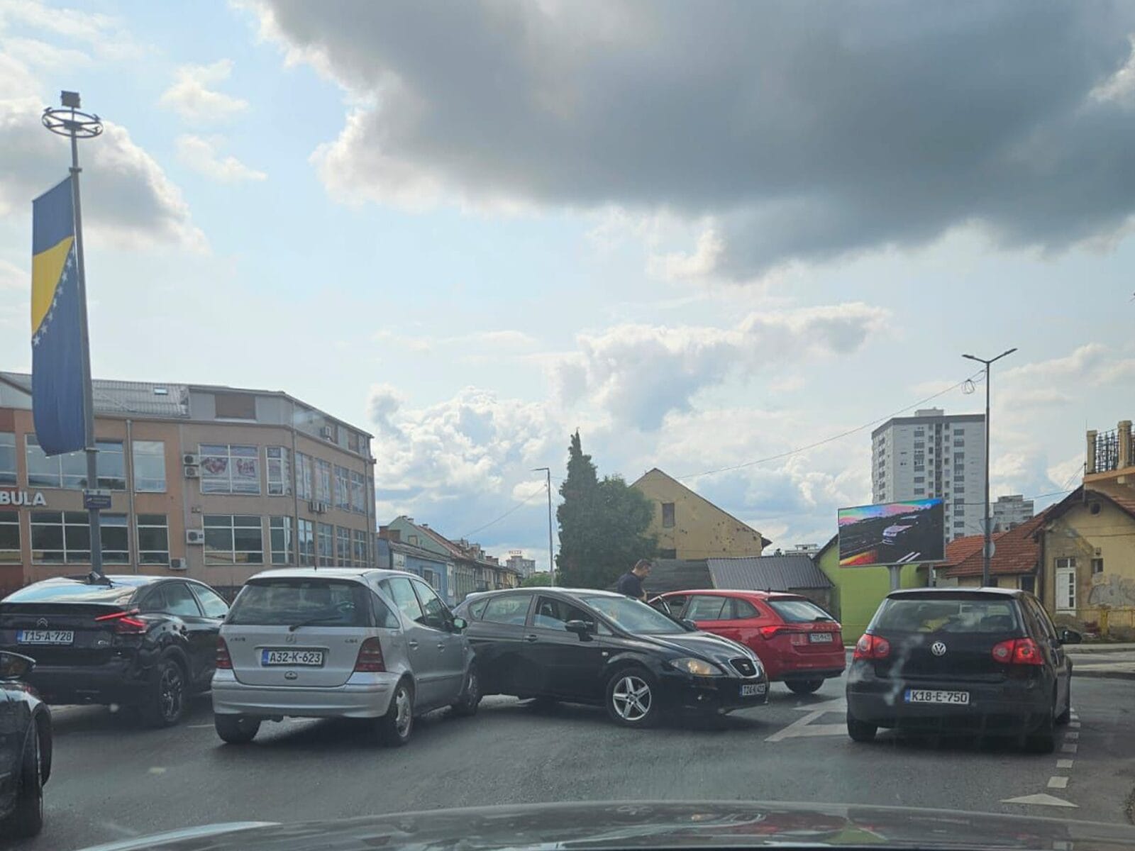 udes skver Saobraćajna nesreća na Skveru