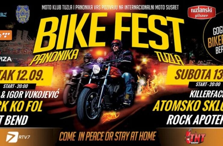 Bike Fest Panonika Tuzla 2025 donosi tri dana rocka i motora u gradu soli