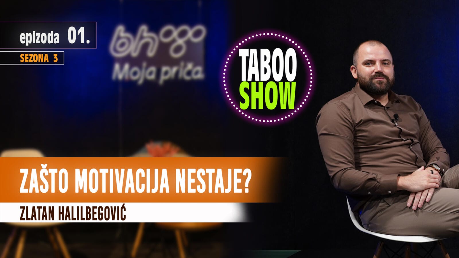 Motivacija i ciljevi, naslovna fotografija prve epizode treće sezone podcasta Taboo Show