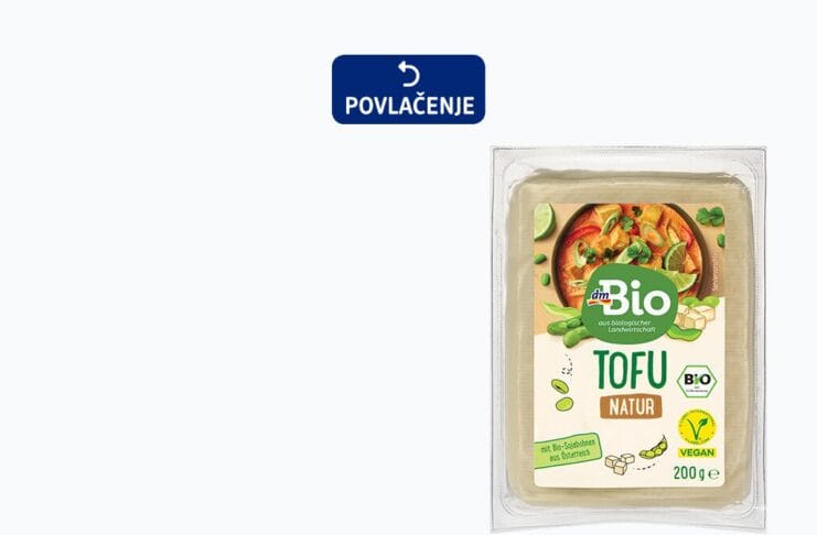 dm povlači proizvod „dmBio tofu, Natur, 200 g“ zbog mogućeg zdravstvenog rizika