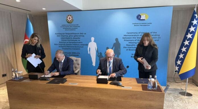 INO BiH potpisao Memorandum o razumijevanju s Državnom komisijom za nestale osobe Azerbejdžana