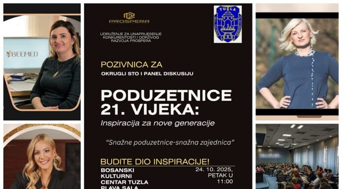 Žene koje inspirišu: Okrugli sto „Poduzetnice 21. vijeka“ u BKC-u Tuzla Žene koje inspirišu: Okrugli sto „Poduzetnice 21. vijeka“ u BKC-u Tuzla