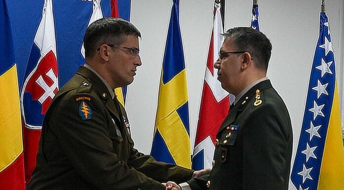 U kampu Butmir održana primopredaja dužnosti u NATO Štabu Sarajevo