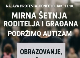 Roditelji djece s autizmom najavili protestnu šetnju: „Obrazovanje, a ne čuvanje“