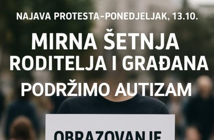Roditelji djece s autizmom najavili protestnu šetnju: „Obrazovanje, a ne čuvanje“