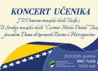 Učenici tuzlanskih muzičkih škola priređuju svečani koncert povodom Dana državnosti BiH
