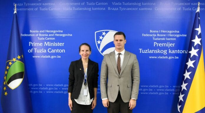 Premijer Halilagić primio novoimenovanu šeficu OSCE-a u Tuzli Anu Sleznevu