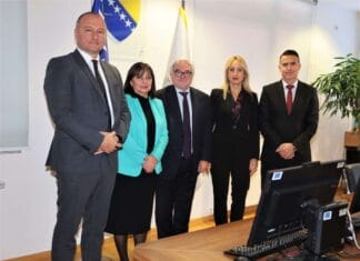 Ambasador Njemačke u Bosni i Hercegovini Alfred Grannas posjetio je danas Visoko sudsko i tužilačko vijeće BiH, Sud BiH i Tužilaštvo BiH