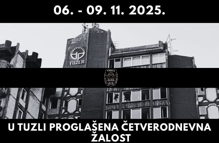 četverodnevna žalost U Tuzli proglašena četverodnevna žalost zbog tragedije u Domu penzionera