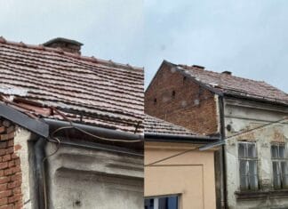 Građani upozoravaju na oštećen crijep u centru Tuzle, traže hitnu reakciju nadležnih