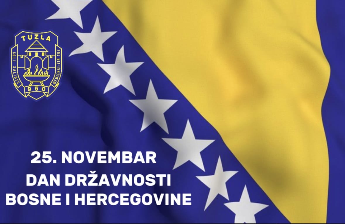 Screenshot Gradonačelnik i predsjedavajuća Gradskog vijeća Tuzle čestitali Dan državnosti BiH