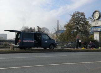 U toku akcija farbanja ograde mosta na Ircu