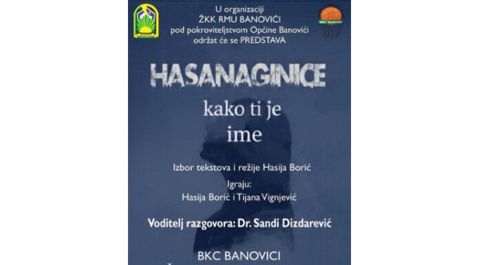 BKC Banovići: Predstava „Hasanaginice – Kako ti je ime“ u znaku borbe protiv nasilja