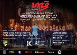 Koncert Ženskog vokalnog ansambla „Iskre“ pod nazivom “Pjevaćemo šta nam srce zna“.