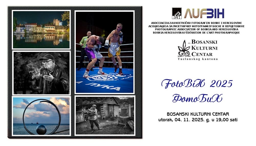 najava_foto_bih U BKC-u Tuzla otvara se izložba bosanskohercegovačke fotografije FotoBiH 2025