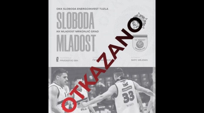 Zbog tragedije u Tuzli otkazana utakmica Slobode i Mladosti