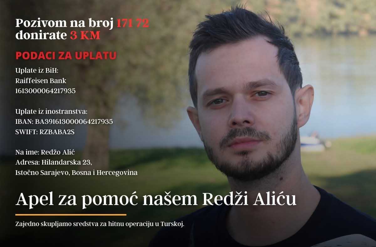 Apel za pomoć Redži Aliću: Hitna operacija sutra u Turskoj
