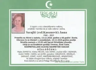 U Tuzli preminula sutkinja Kantonalnog suda Jasna Sarajlić