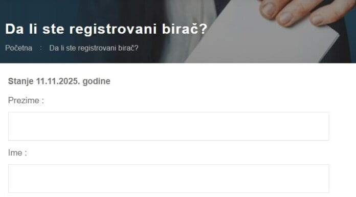Građani Tuzle mogu izvršiti uvid u Privremeni birački spisak
