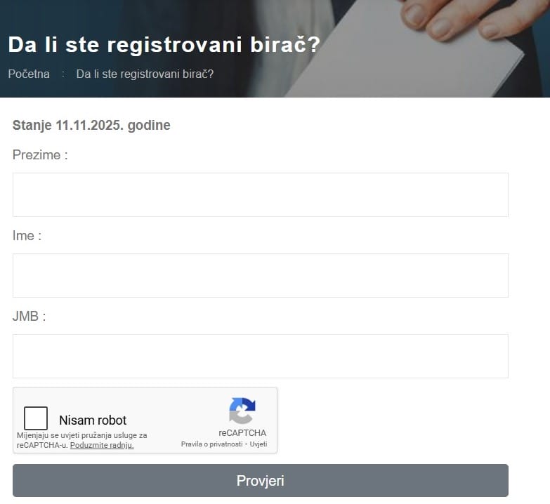 Da li ste registrovani Građani Tuzle mogu izvršiti uvid u Privremeni birački spisak