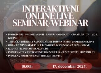 FINconsult: Interaktivni online live webinar – 17. decembar 2025.
