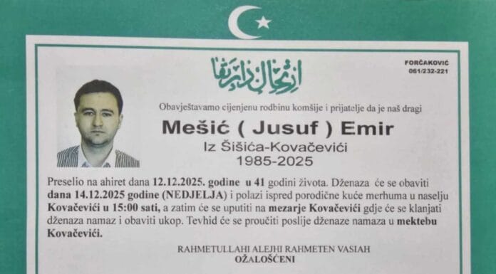 Preminuo Emir Mešić, prijavitelj korupcije iz Tuzle