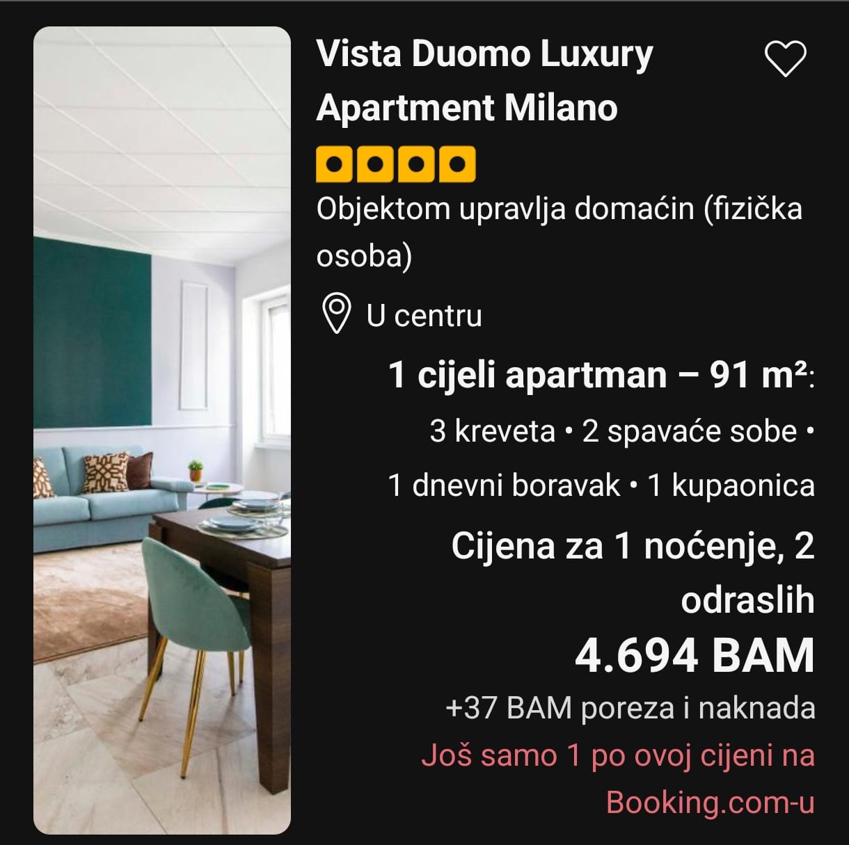 Cijene u milanu za vrijeme olimpijade