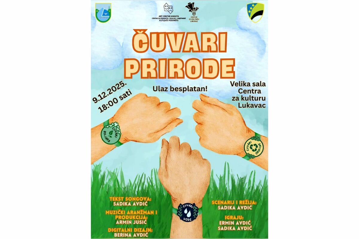 Interaktivna predstava „Čuvari prirode“ danas u Centru za kulturu Lukavac