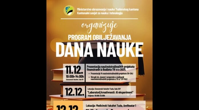 Program obilježavanja Dana nauke u Tuzlanskom kantonu