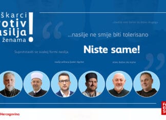 Kampanja “Muškarci protiv nasilja”: Vjerski lideri u BiH protiv rodno zasnovanog nasilja