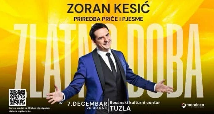 Večeras u BKC-u TK: Zoran Kesić donosi „Zlatno doba“ u Tuzlu