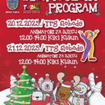 Zimski dječiji program na Trgu slobode, druženje s Kiki klaunom