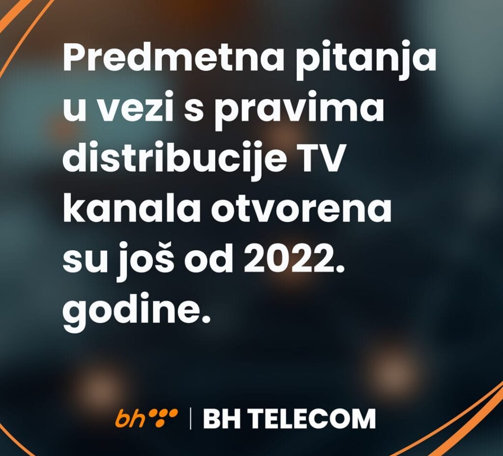 Ovo nije političko, nego pravno i ekonomsko pitanje, BH Telecom saopćenje