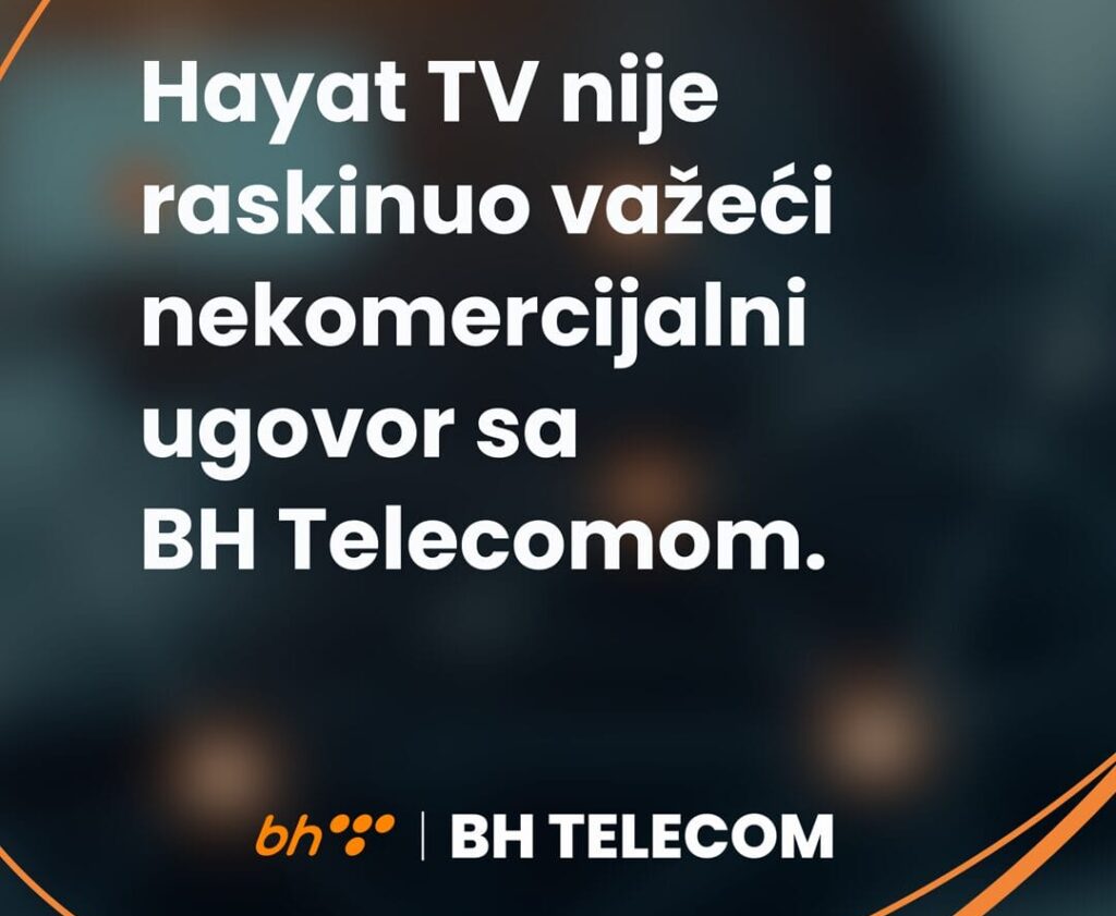 Ovo nije političko, nego pravno i ekonomsko pitanje, BH Telecom saopćenje