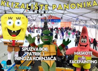 Dan za pamćenje na klizalištu Panonika: Maskote, facepainting…