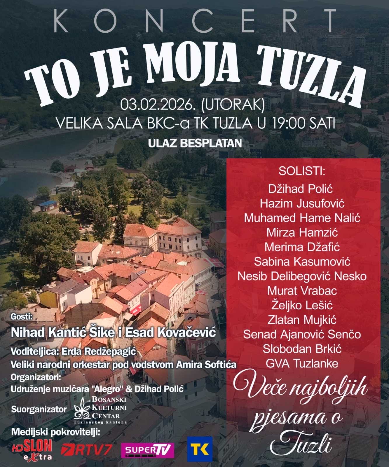 plakat koncert to je moja tuzla
