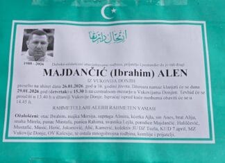 Poznato vrijeme dženaze Alenu Majdančiću