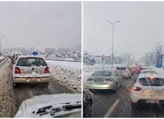 Kilometarske kolone u naselju Šićki Brod, otežano saobraćanje