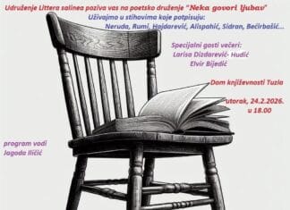 Večeras „Poetsko veče“ u Domu književnosti na Sonom trgu u Tuzli
