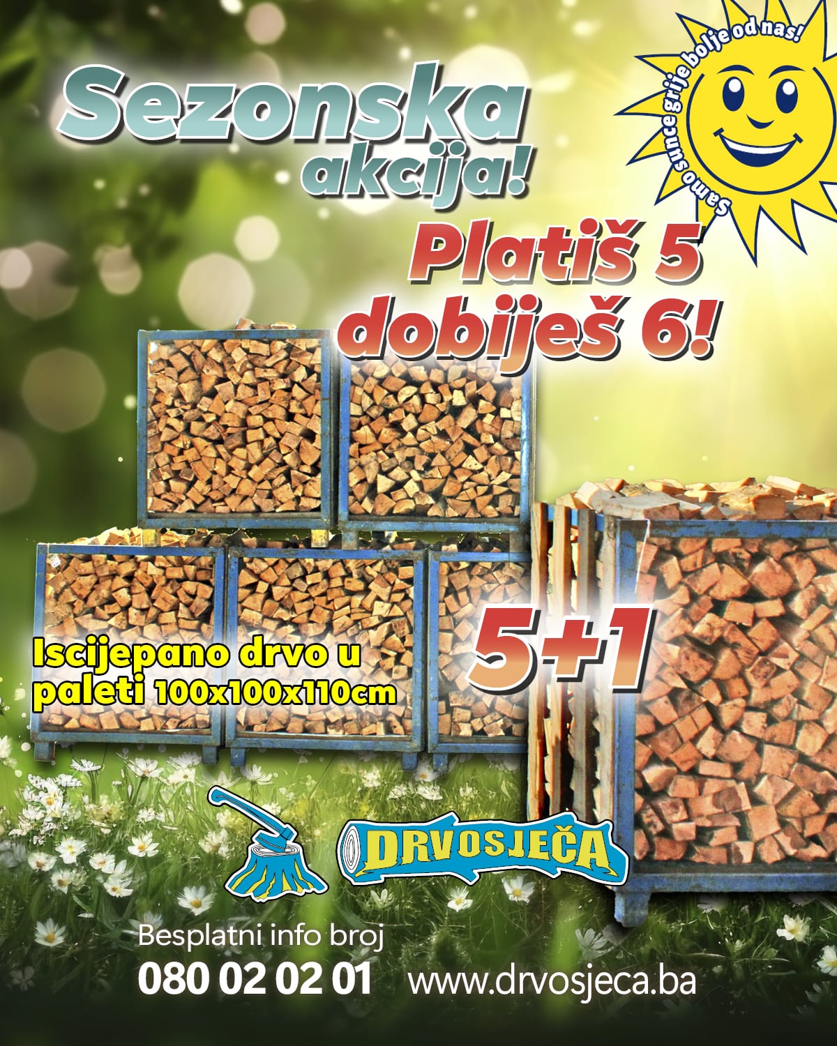 drvosjeca pelet Drvosječa pokreće akciju 5+1