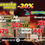 U Drvosječi je u toku SEZONSKO SNIŽENJE od čak 20 posto na redovne cijene drvenog peleta, bukovog briketa i uglja.