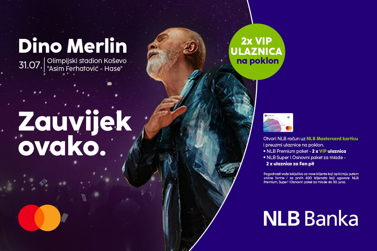 dino_ZAUVIJEK_1200x800 NLB Banka i Mastercard vas vode na spektakl Dine Merlina na Koševu – otvorite račun i osigurajte svoje mjesto