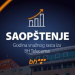 Godina snažnog rasta iza BH Telecoma: Prihodi 566 miliona KM, neto dobit 70 miliona KM