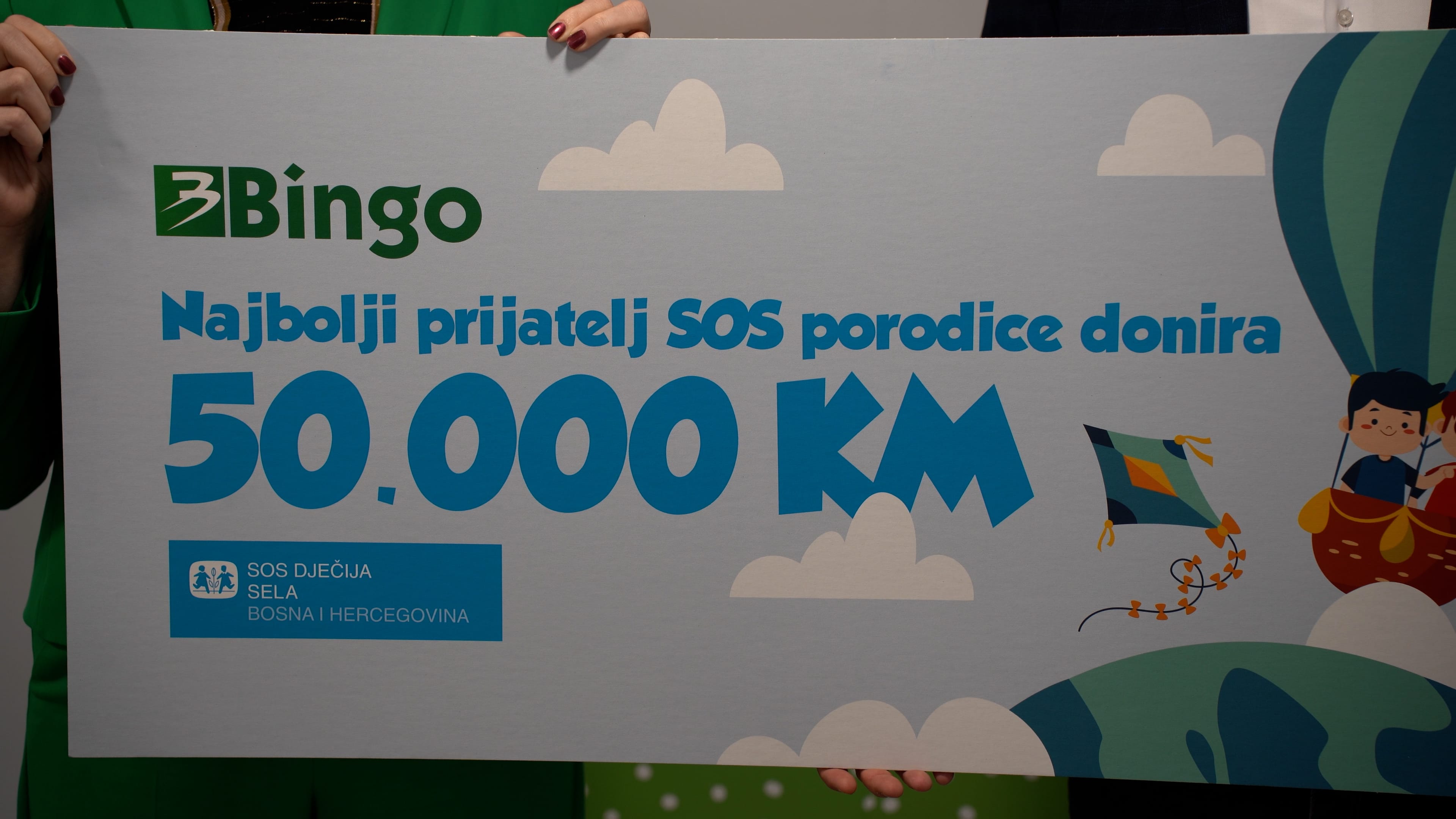 Bingo donirao 50.000 KM SOS Dječijim selima u BiH