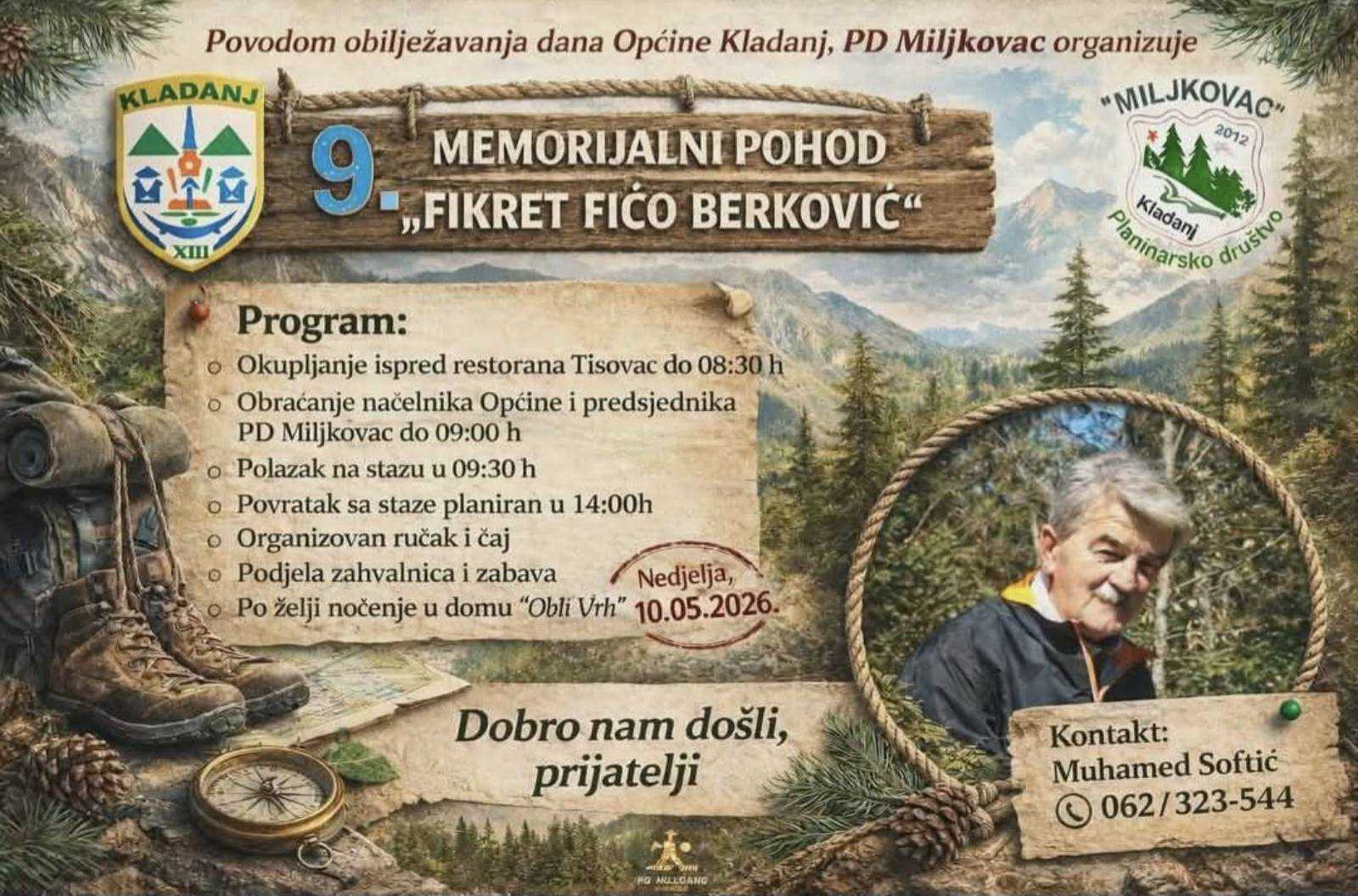 Memorijalni pohod „Fikret Fičo Berković“ postao prepoznatljiva tradicija Kladnja